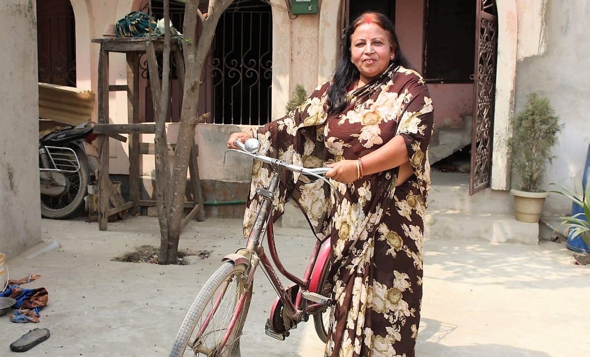 आभा भारती गिरी। तस्बिरः नेहा झा/सेतोपाटी